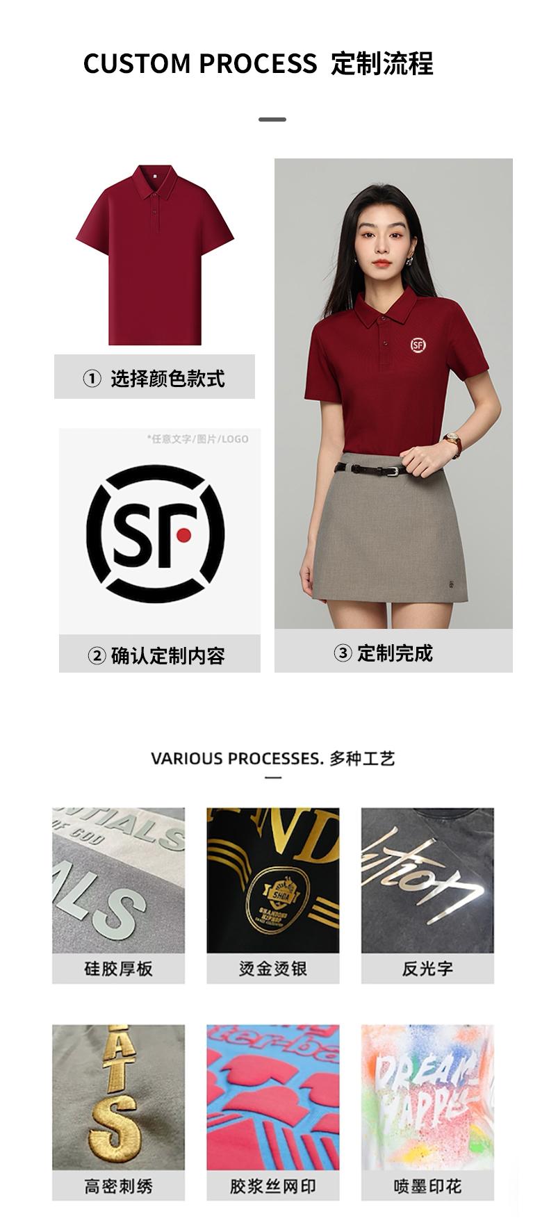 S330 260G 40支索罗纳厚珠 纯色Polo衫 Polo衫 细节展示 启虎