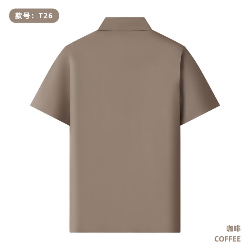 T26 165G 大皱四面弹 纯色Polo衫 咖啡 Polo 衫定制