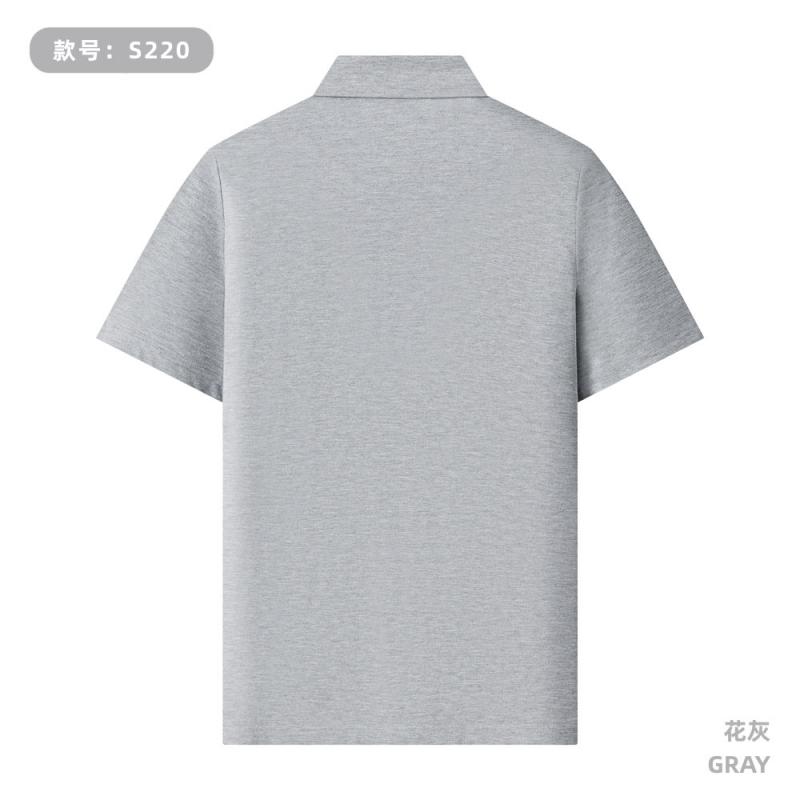 S220 190G 丝光莱赛尔 纯色Polo衫 花灰 Polo 衫定制