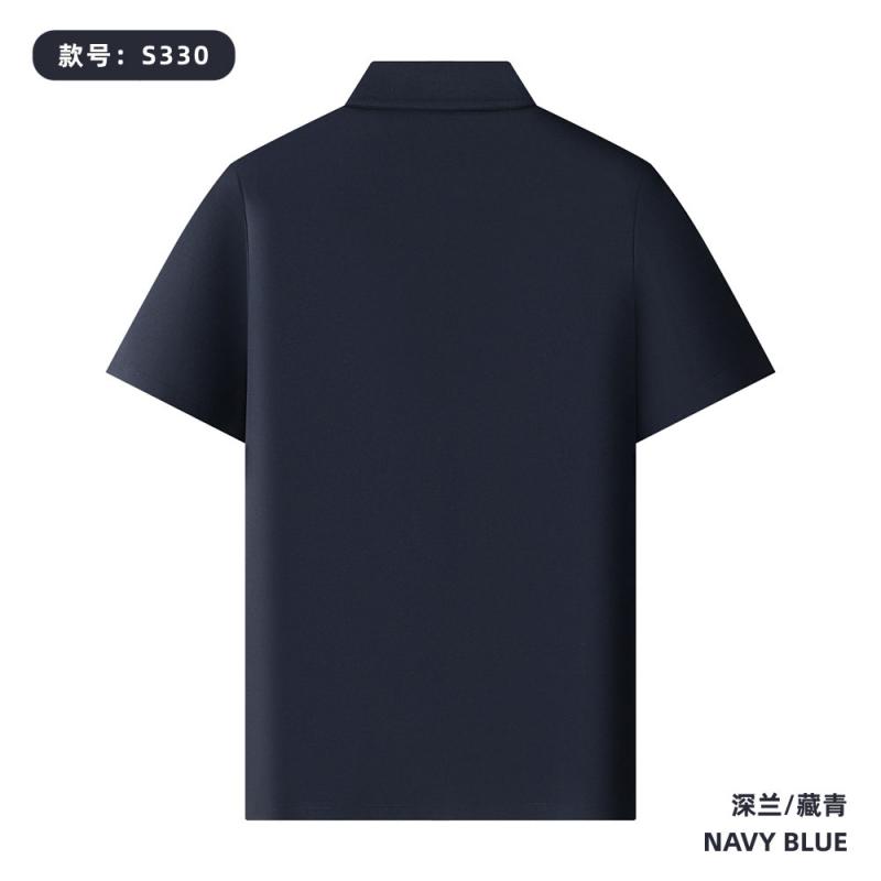 S330 260G 40支索罗纳厚珠 纯色Polo衫 深兰/藏青 Polo衫 企业团购定制 启虎